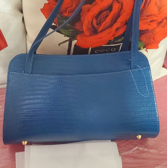 DIVINA FIRENZE Tamara Made in Italy Croc Embossed Genuine Leather Triple - Picture 4 of 9